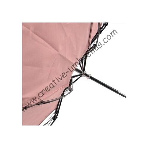Anti-rust umbrellas ,three fold, summer parasol,hand open,windproof,bag parasol,UV protecting,pink coating,pantone colour