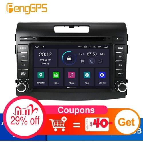 Android 10.0 DVD Player For Honda CRV 2012-2016 Touch Screen GPS Navigation Multimedia Headunit 4G+64G Carplay DSP PX6 IPS OBD2
