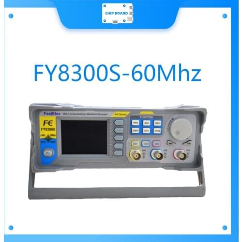 FeelElec Signal Generator FY8300S-60Mhz Signal-Source-Frequency-Counter DDS Arbitrary Waveform Three-Channel