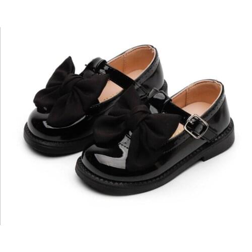 Classic Spring Footwears For Girls Childrens Leather Shoes Fashion Solid Color Kids Summer Princess Party Shoes 23-33