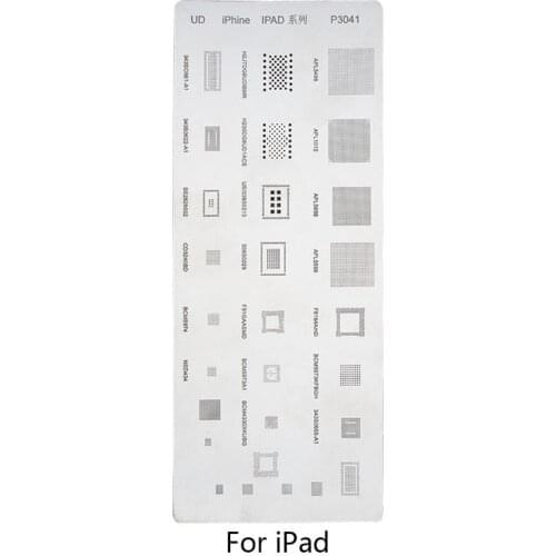 1 Stainless Steel IC Chip BGA Reballing Stencil Kits Set Solder Template for iPhone XS MAX/XR/XS/X/8 Plus/8/7 Plus/7/6S Plus/6