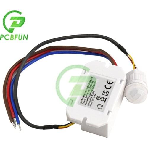 AC 110-220V PIR Infrared Sensor Switch Time Delay Adjustable Infrared Motion Sensor Detector For Home Lighting Induction