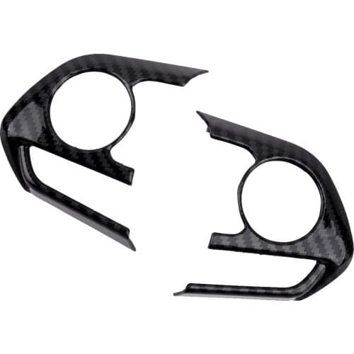 2Pcs Car Accessories Steering Wheel Button Frame Cover Trim Plastic Fit for Toyota Camry 2018 2019