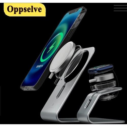 Adjustable Desktop Phone Stand Holder For MagSafe Charger Support Smartphone Tablet Stand For Phone Desk Cell Phone Holder Stand