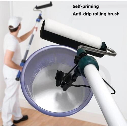 Roller brush latex paint paint paint roller coater self-priming roller brush machine without dipping tools for wall painting