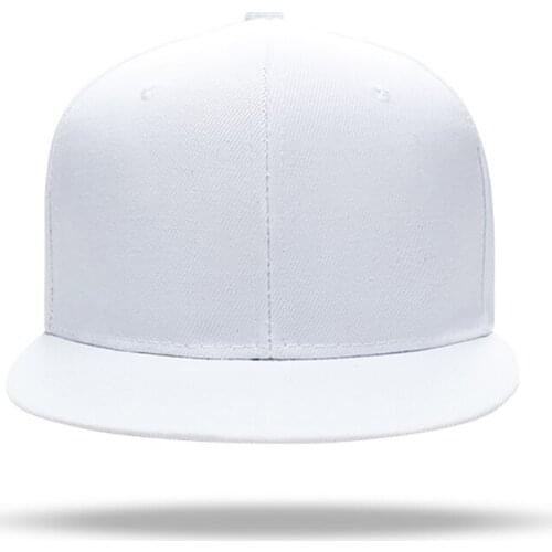 Flat brim hat fashion wild couple hat trend flat brim hat hip hop hat pure color hat Maoqing cloth H126