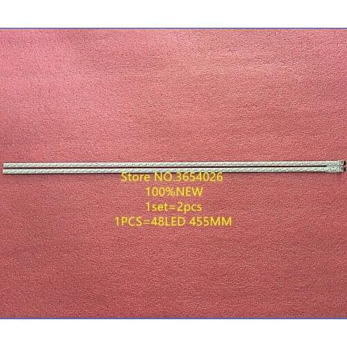 Free Shipping 2pcs/lot LED Backlight strip For 40E19HM 015B8000-A21-001-6840 V-6840-A21-11 TPT400LA-J1L01 NEW 48Leds 455mm