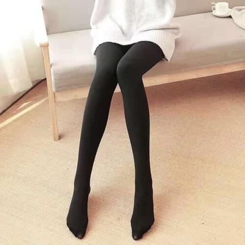 Warm Womens Plus Velvet Spring & Autumn Leggings Ankle-Length Keep Warm Thin Pants High Waist Large Size Women Leggings