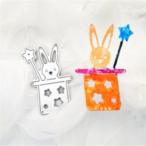 Magic Rabbit Metal Cutting Dies Cut Die Mold Scrapbook Paper Craft Knife Mould Blade Punch Stencils Dies