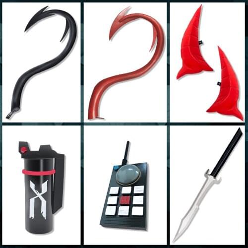 Game Arknights W Cosplay Horns Remote Control Headwear Hair Pin Hair Clip Anime Hairpin Halloween Costume Accessory Props