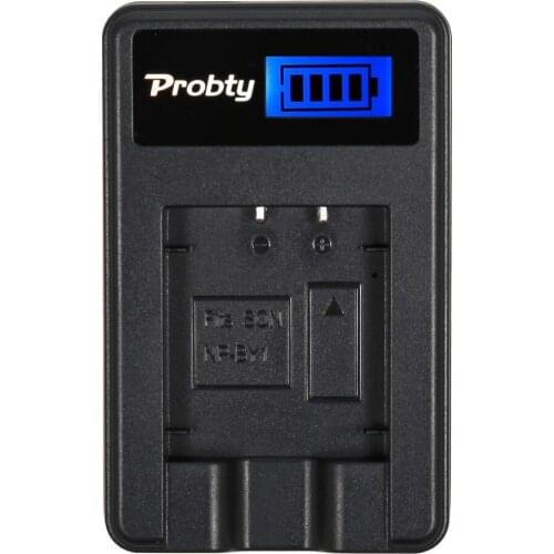 Probty NP-BY1 NPBY1 NP BY1 LCD Battery Charger for Sony HDR-AZ1 HDR-AZ1VR HDR-AS100v AZ1VR AZ1VB AZ1VW