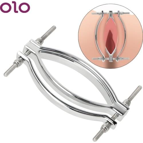 OLO Labia Clip Clitoris Clamps Adult Games Clitoris Stimulator Teasing G-spot Massage Stainless Steel Sex Toys For Women
