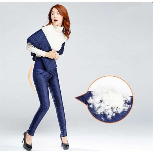 202 Women Autumn Winter Warm Plus Thicken Velvet Pencil Pants Plus Size 4XL Female Solid Color Oversize Down Cotton Slim Trouser