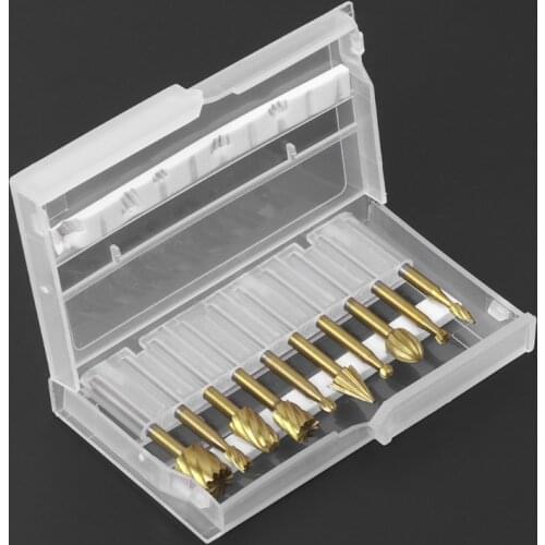 10pcs 3mm Shank Rotary Burr Set Rotary File Drill Bits Engraving Cutter Wood Tool Electric Grinding Polishing Head