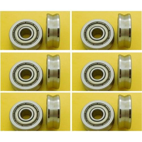 10pcs 4mm 624VV 4*14*5 mm V Groove 135 degrees Sealed Ball Bearings V624zz -135