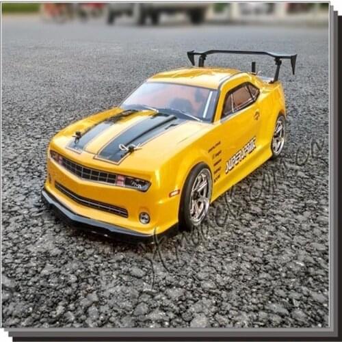2pcs/set CAMARO 1:10 PVC drift On-road painted body shell with wind tail for hsp traxxas tamiya 3racing hpi hobby RC parts