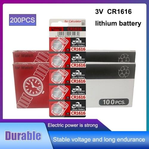 200Pcs/Lot 100% Original For maxell CR1616 Button Cell Battery Watch Car Remote Key cr 1616 ECR1616 GPCR1616 3v Lithium Battery