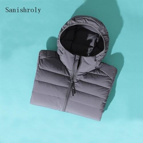 2021 New Autumn Winter Men Hooded White Duck Down Jacket Male Zipper Light Seamless Short Down Coat Outwears Tops Plus Size 3XL