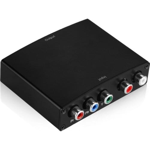 5 RCA Component Video YPbpr RGB + R/L Audio To HDMI HDTV Converter Audio & Video Converter Adapter for Projector Monitor Display