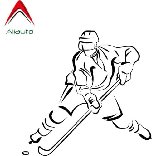 Aliauto Fashion Hockey Car Stickers Vinyl Decor High Quality Silhouette Decals Motorcycle Automobile Accessories,13cm*12cm