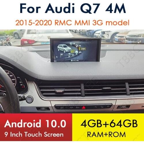 Android 10 4+64G For Audi Q7 4M 2015~2020 GPS Navigation Car Multimedia Player MMI 3G RMC Radio Head Unit Stereo WiFi Bluetooth