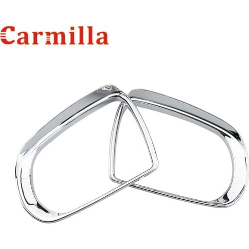 Carmilla Car Chrome Rearview Mirror Rear View Protection Cover Rain Visor Trim Sticker for Jeep Compass 2th Renegade Auto Parts
