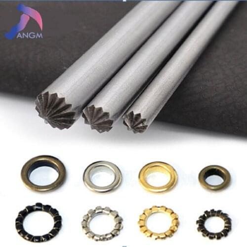 4mm-25mm Size Leather Craft Hole Punch Tool, Thick Steel Craft Round Belt Paper Canvas Clothes Punching DIY Leathercraft Puncher