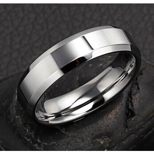 High Quality Titanium Stainless Steel Men Rings Band Eternity For Male Groom Wedding Engagement Christmas Gift Jewelry R1588