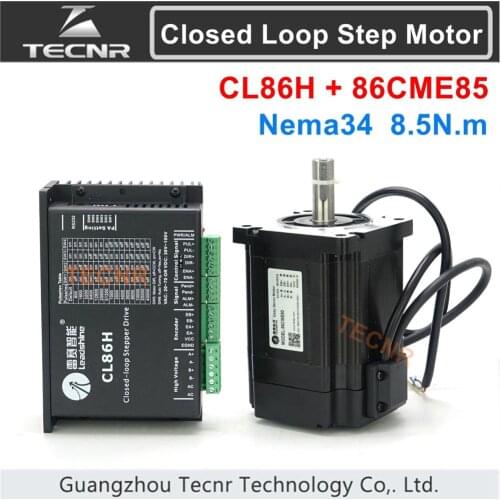 Original Leadshine nema34 8.5NM Closed loop Hybrid servo driver kit CL86H and 86CME85 stepping motor drive 86mm