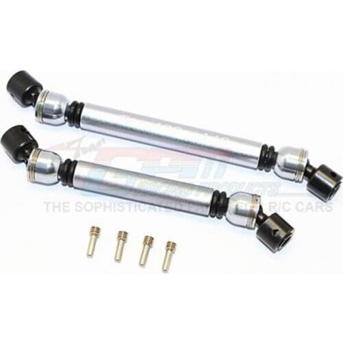 GPM ALUMINIUM FRONT+REAR CENTER SHAFT WITH STEEL JOINT (S:118MM-128MM, L:130MM-140MM) For AXIAL SCX10 II 90047 RC Upgrade