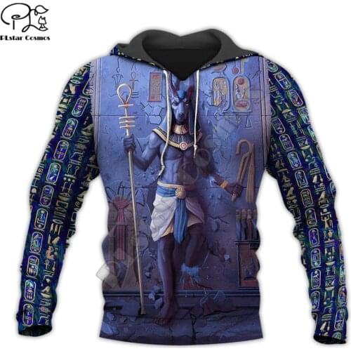 PLstar Cosmos Horus Egyptian God Eye of Egypt Pharaoh Anubis Ancient Egypt 3DPrint Zipper/Hoodies/Sweatshirt/Jacket/Men/Women s5