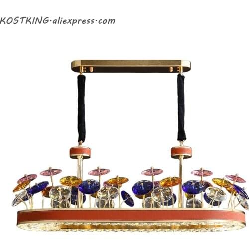 Postmodern Luxury LED Chandeliers For Living Room Lobby Villa Creative Lighting Hanging K9 Crystal Fixtures Large Art Chandelier