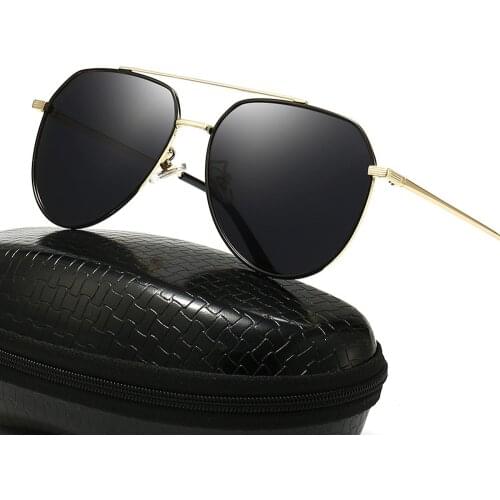 Vintage Classic Sunglasses Polarized Man Driving Glasses Black Pilot Sun Glasses Brand Designer Male Retro Goggle For Men Women