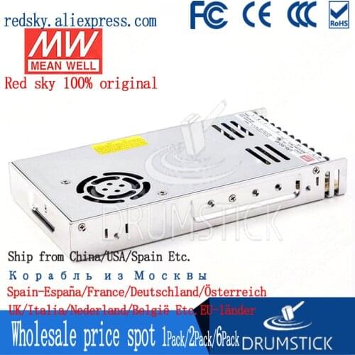 Only 11.11)MEAN WELL LRS-350-48 (2Pcs) 48V 7.3A meanwell LRS-350 350.4W Single Output Switching Power Supply