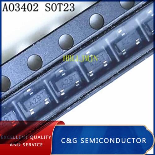 100 PCS AO3402 SOT-23 N-Channel Enhancement Mode Field Effect Transistor