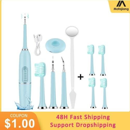 Sonic Dental Calculus Remover Electric Toothbrush Tartar Stains Remover Oral Hygiene Irrigator Dental Teeth Whitening Cleaning