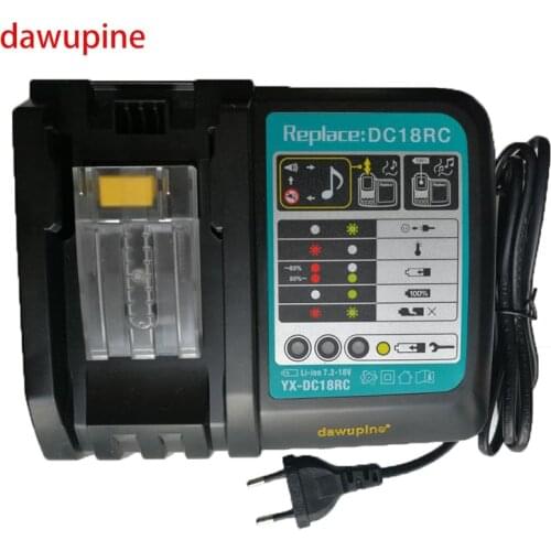DC18RC Li-ion Battery Charger 3A 6A Charging Current for Makita 14.4V 18V BL1830 Bl1430 DC18RCT DC18RA Power tool BL1815 BL1415