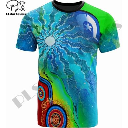 PLstar Cosmos Summer Newfashion Tribal Aboriginal Tattoo Unique Art T-Shirt Men/Women Casual Short Sleeve O-Neck Tee Tops Style2