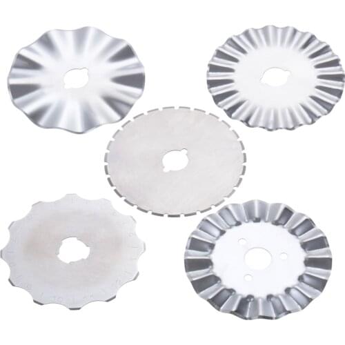 1pc 45mm Rotary Cutter Blade Replacement Steel Gear Circular/Wave/Skip Knife Quilt/Cut Tool Paper/Leather/Cloth/Vinyl Hicello