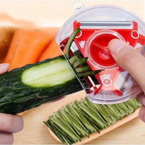 3 In 1 Rotatable Fruit Vegetable Peeler Potato Cucumber Grater Multifunctional Peel Cooking Tool Kitchen Gadgets and Accessories