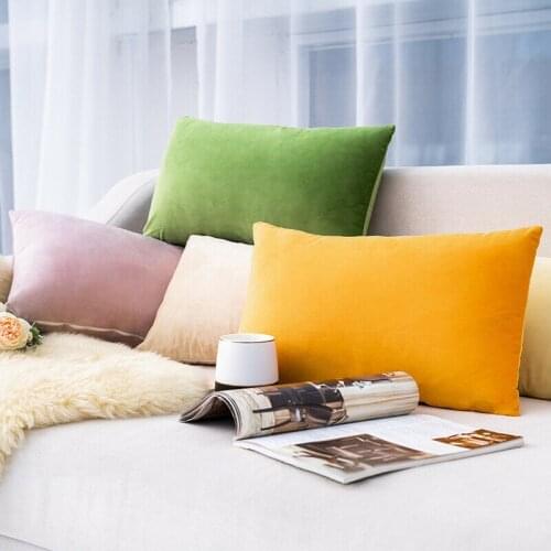 30x50 pillows Cushion Cover 30x50 Rectangle Pillow Case For Living Room Sofa Velvet Lumbar pillow Home Decoration Kussenhoes