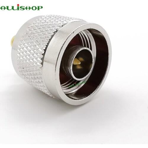 ALLiSHOP 5Pcs Two Way Radio Coaxial Adapter N Plug Male to SMA Female Jack RF Coax Antenna Connector Straight Adaptor
