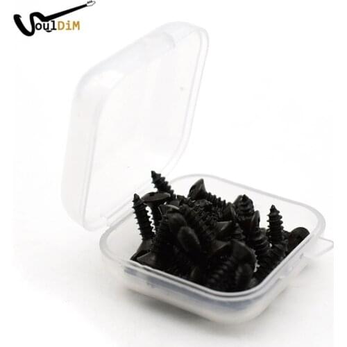 50pcs 3*12mm Bass Guitar Pickguard Screws Cavity Cover Guitar Output Jack Cover Plate Screw with Box for ST TL Electric Guitar