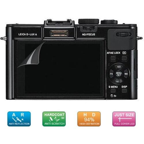 6pcs, 3pack) LCD Guard Film Screen Display Protector for Leica D-Lux 7 D-LUX6 D-LUX5 D-LUX3 D LUX6/5/3 Digital Camera