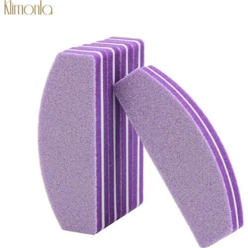 7pcs Purple Mini Nail File Sanding Buffer Blocks UV Gel Polish Washable Sponge Files Polisher Trimmer Manicure Set 100/180