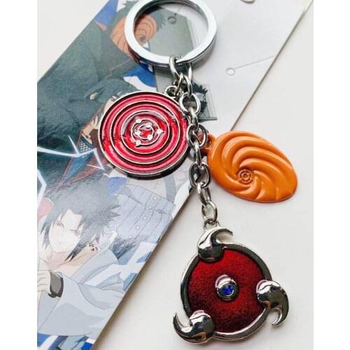 7Kinds Ninja Kunai Shurikens Sharingan Gaara leaf village Akatsuki Metal Pendant Alloy Key Chain Keyring