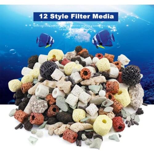 Aquarium Bio Filter Media Ceramic Porous Biochemical Filter Balls Fish Tank Nitrifying Bacteria Ring House For Water Cleaning