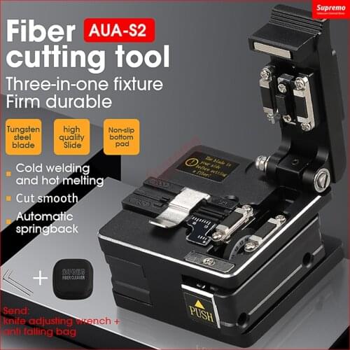 AUA-S2 High Precision Cutting Tool Optical Fiber Cleaver FTTH Cable Cutting Knife Fiber Cleaver