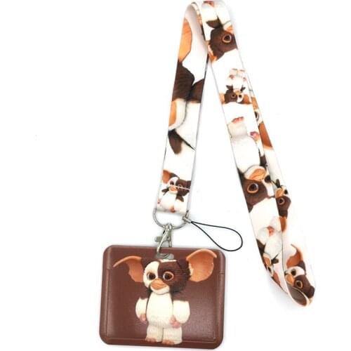 Gremlins Gizmo Movie Key lanyard Car KeyChain ID Card Pass Gym Mobile Phone Badge Kids Key Ring Holder Jewelry Decorations
