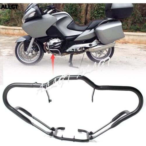 Black Motorcycle Front Highway Crash Bars Engine Protection Guards for BMW R1200RT 2005 2006 2007 2008 2009-2013